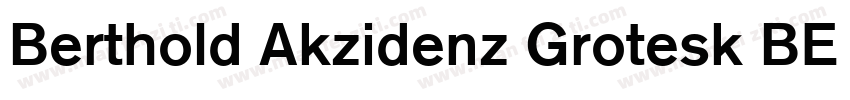 Berthold Akzidenz Grotesk BE MdCn字体转换